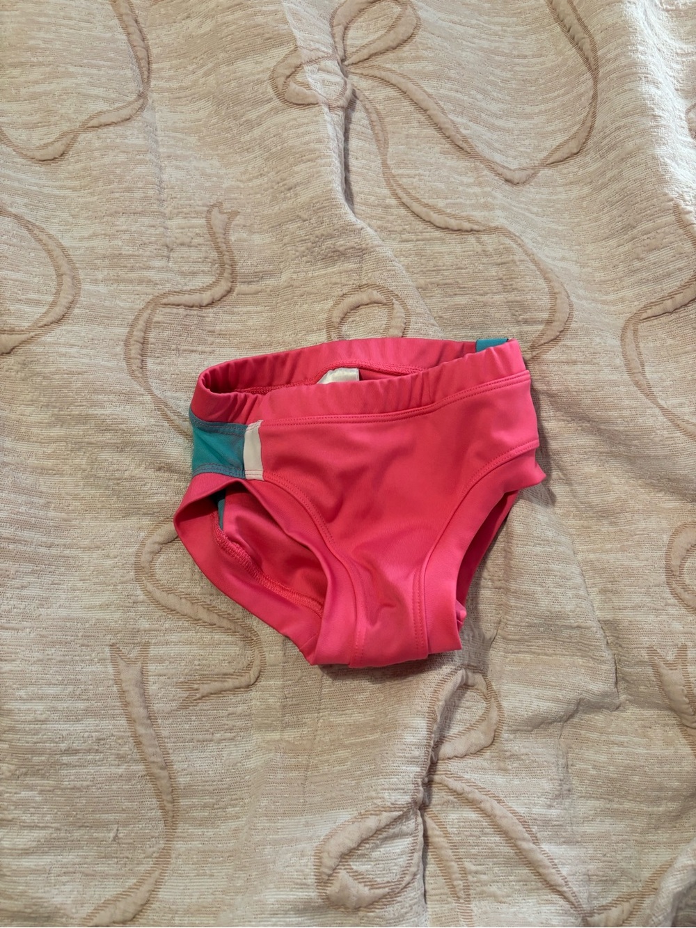 Kids Pink briefs with Blue Accent Tiger Friday